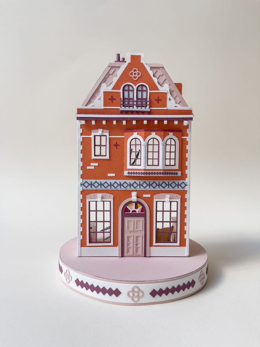 Take a tour of Adrian & Gidi's tiny paper dollhouse passion project
