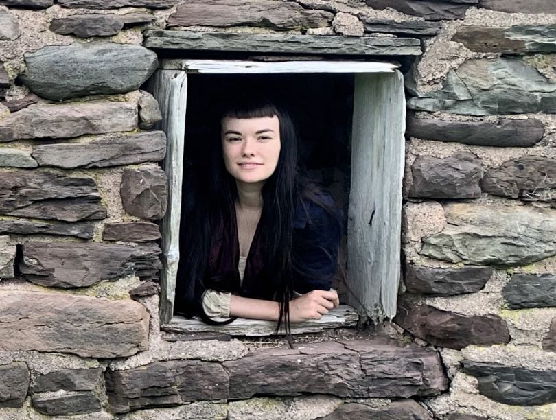 Artist Emily Pettigrew in her Catskill Mountains home.