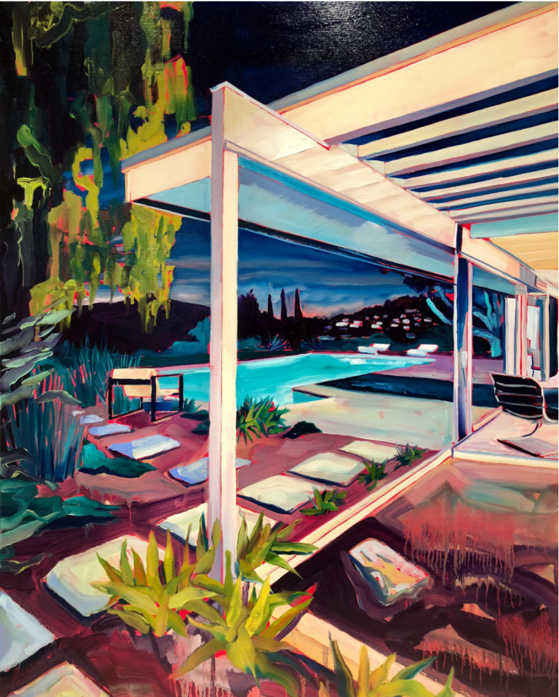 Asparagus House (2018), Rex Southwick, Oil on Canvas, 89 x 100cm