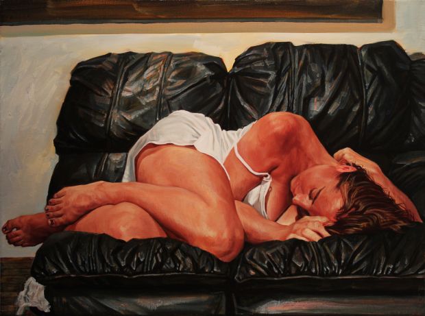 Black Couch - Oil on canvas, 2014. All images via submission.