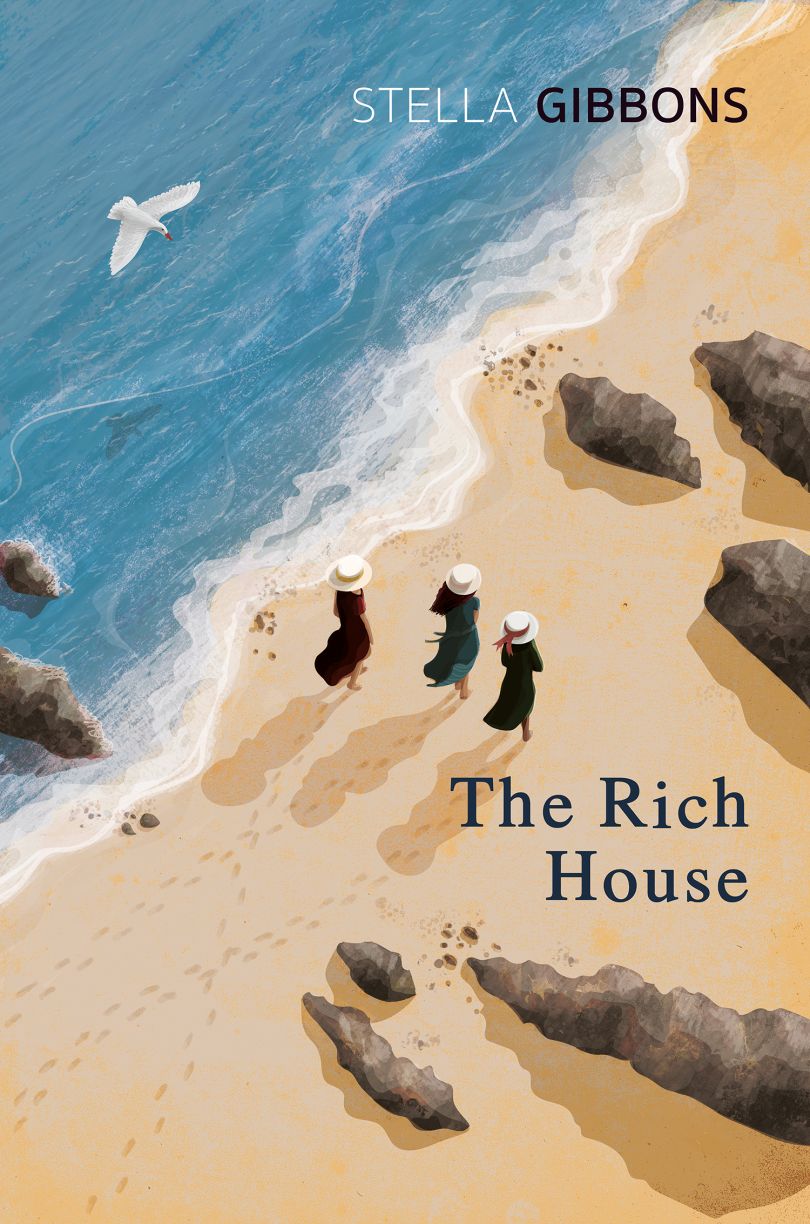 Kerry Hyndman: Rumah Kaya oleh Stella Gibbons.  Diterbitkan oleh Penguin, 2021 (Daftar Pendek Penghargaan Sampul Buku)