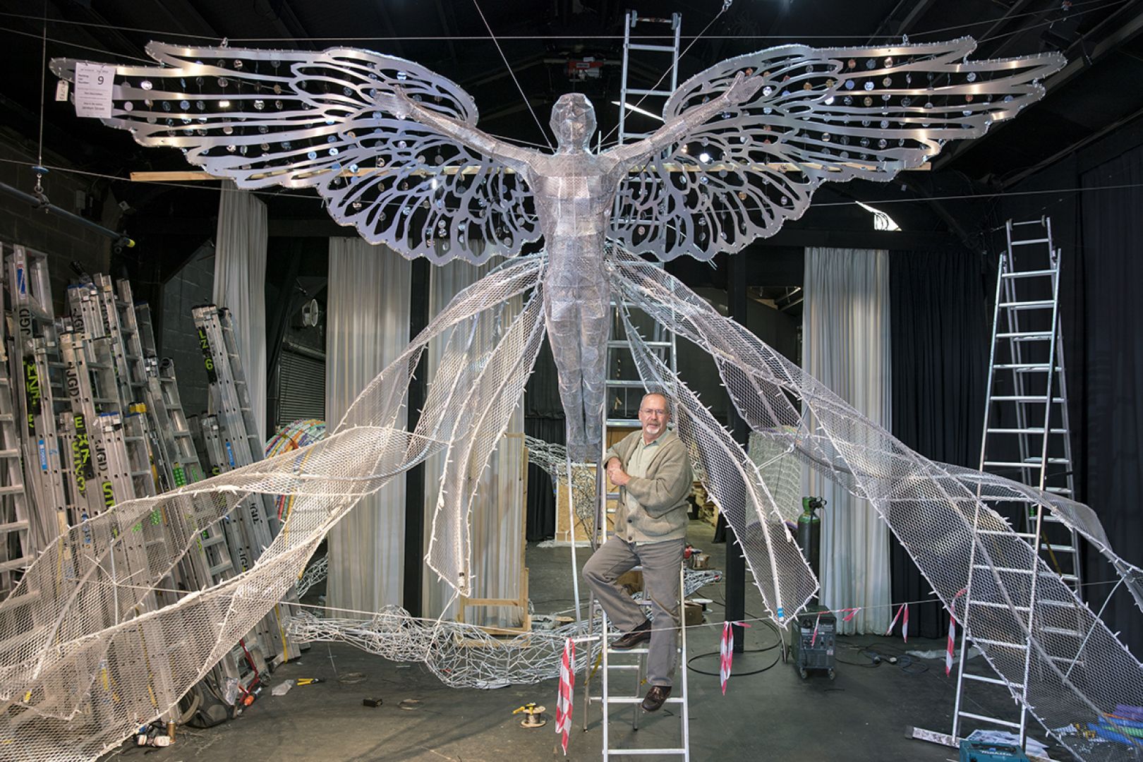 The Spirit of Christmas Giant angel sculptures soar above London streets Creative Boom