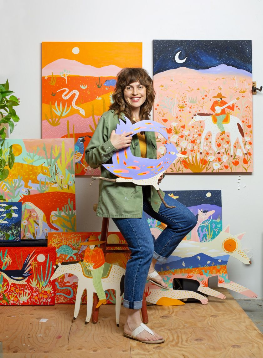 How living in the desert gave new life to Melissa Lakey's mixed-media art