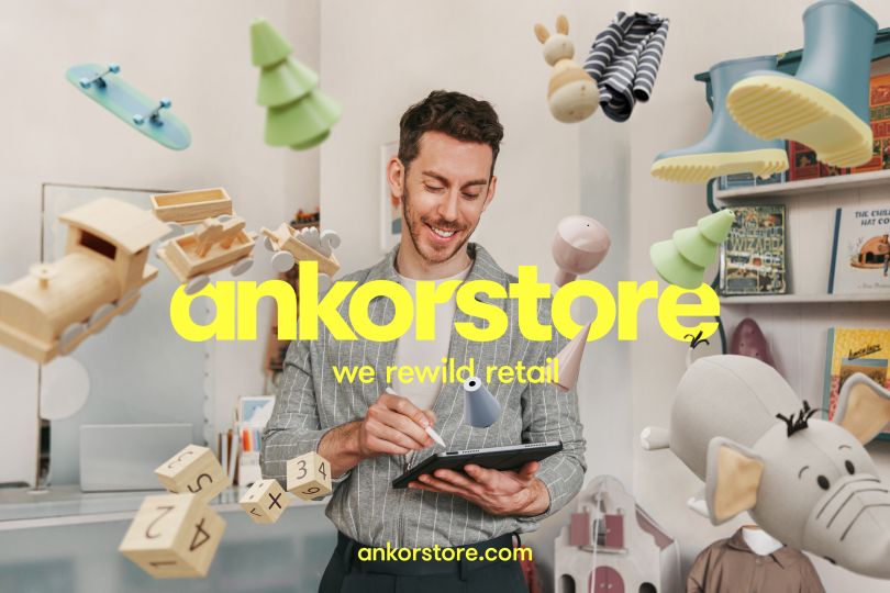 Pentagram ‘rewilds retail’ with animated Ankorstore rebrand