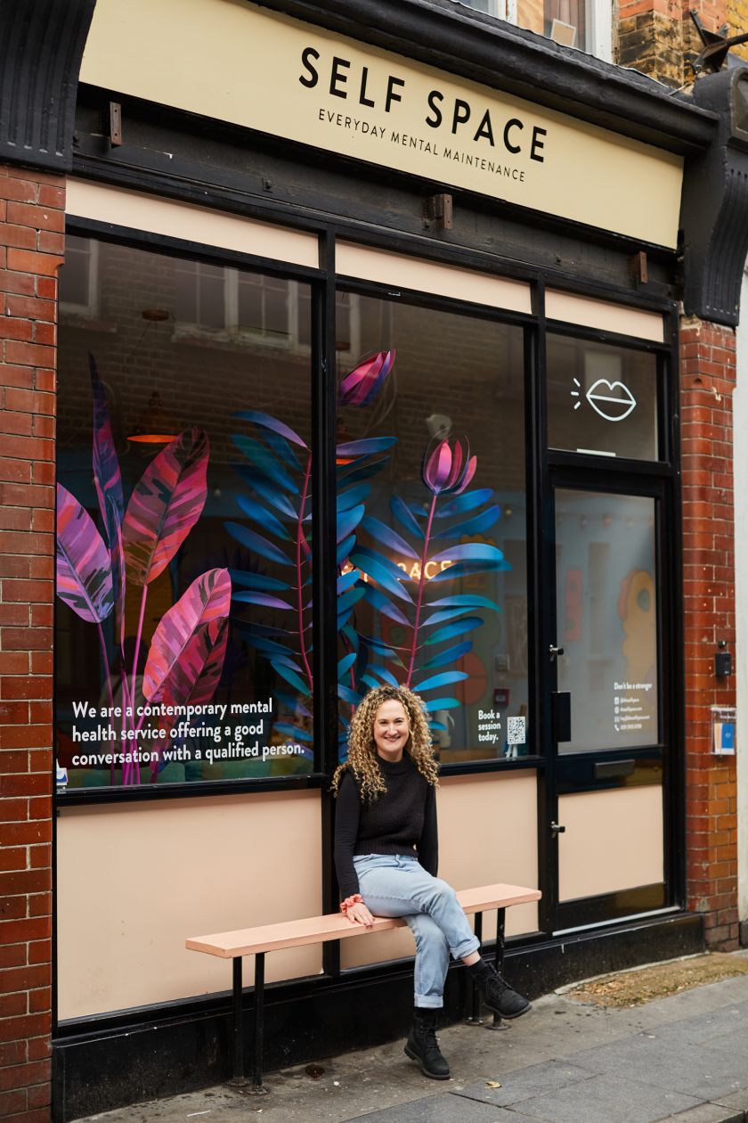 Caroline Byrne's bold and colourful installation for Self Space is a papercraft triumph