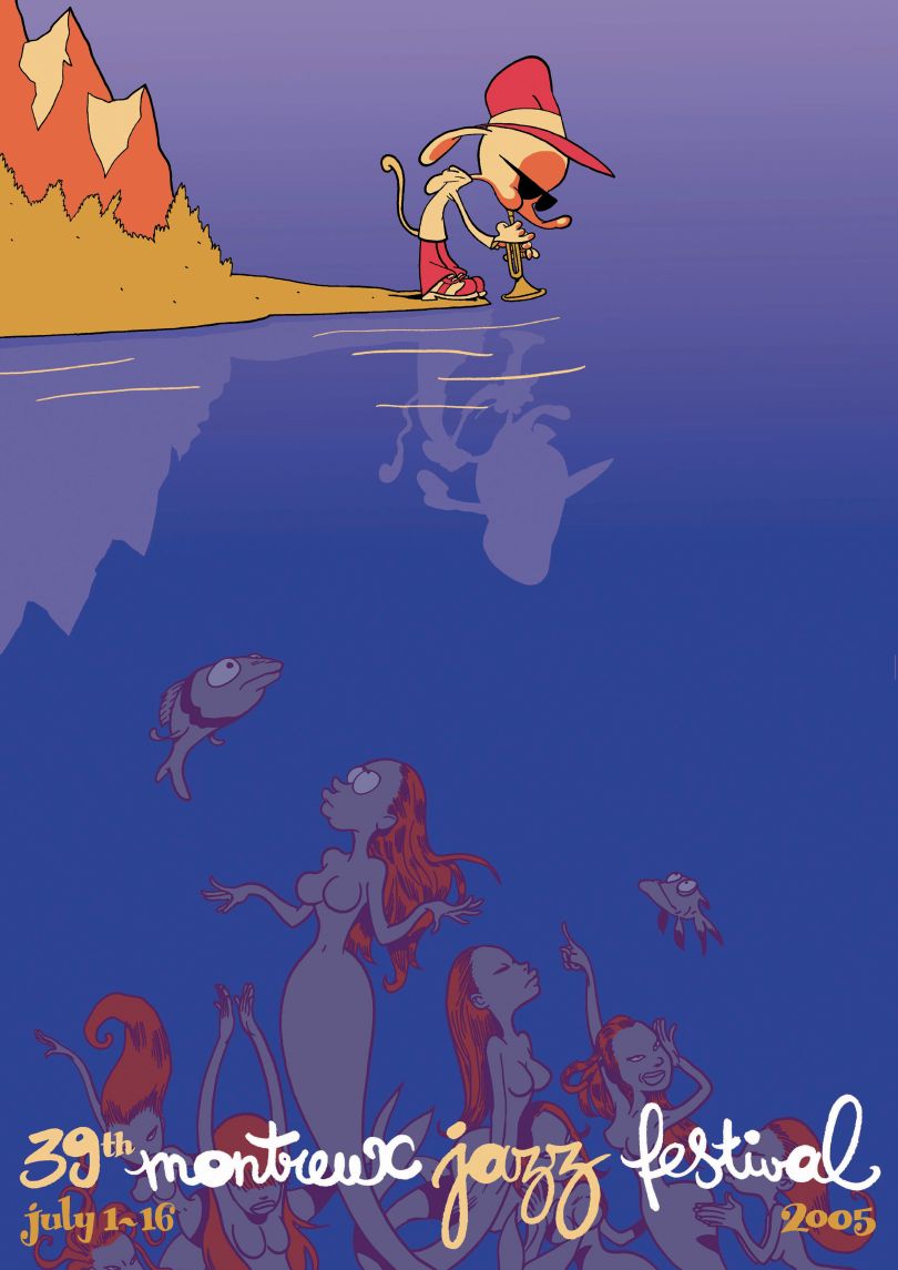 Zep memasukkan danau itu ke dalam posternya tahun 2005