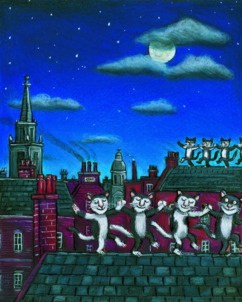 Jellicle Cats illustration (c) Axel Scheffler published in Old Possum's Book of Practical Cats (c) T. S. Eliot and Faber & Faber