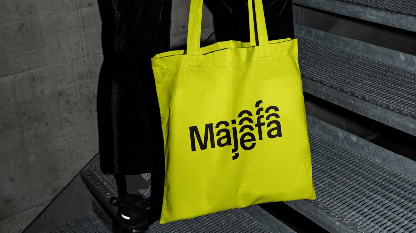 Jump around: Majefa's new identity features type that moves to the music