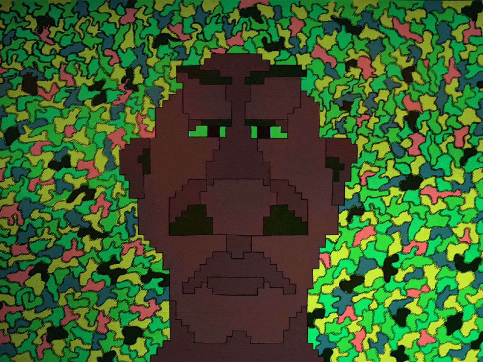 Bright editorial illustrations reminiscent of pixelated computer game ...