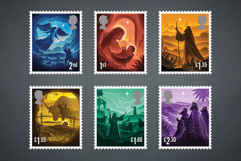 Royal Mail — Christmas 2019 Stamps © Charlie Smith Design