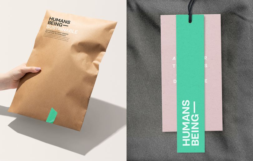 A cool mint colour brings the whole brand together