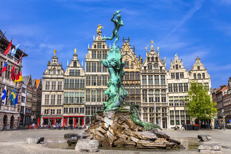 Traditional flemish architecture in Belgium - Antwerp, Adobe Stock