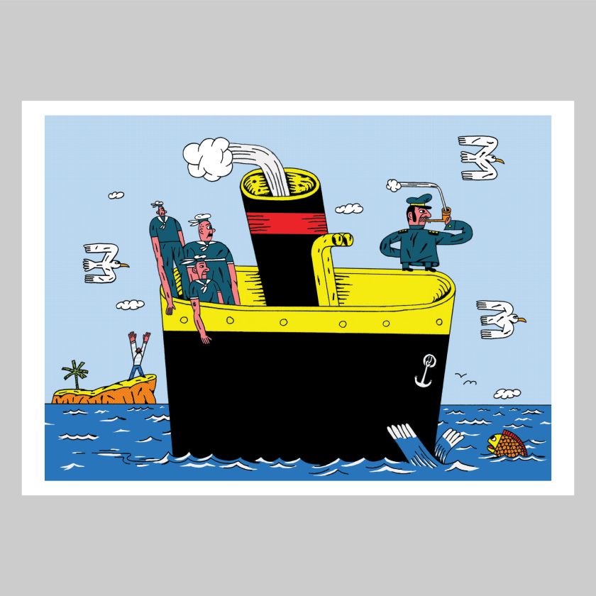 Stav Assis blends graphic design and illustration to create simple yet playful artwork