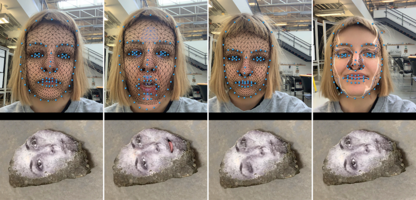 Talking Rock – Anthropomorphic experimentation with facial recognition