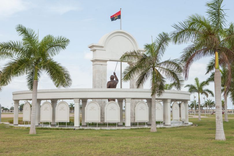 One of the numerous monuments dedicated to Agostinho Neto, father of independent Angola