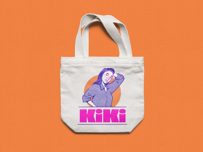 Oat Studio's bright, bouncy and fun identity for bottled cocktail brand Kiki