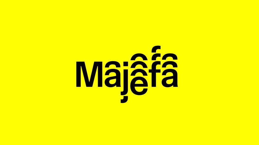 Jump around: Majefa's new identity features type that moves to the music