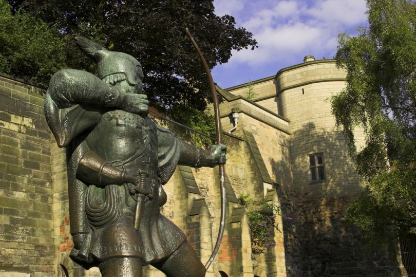 Robin Hood, Robin Hood at Nottingham Castle. Image Credit: [Shutterstock.com](http://www.shutterstock.com)