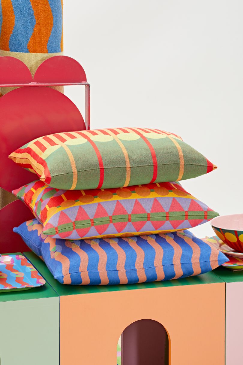 OMI Cushions by Yinka Ilori. Photography by Andy Stagg