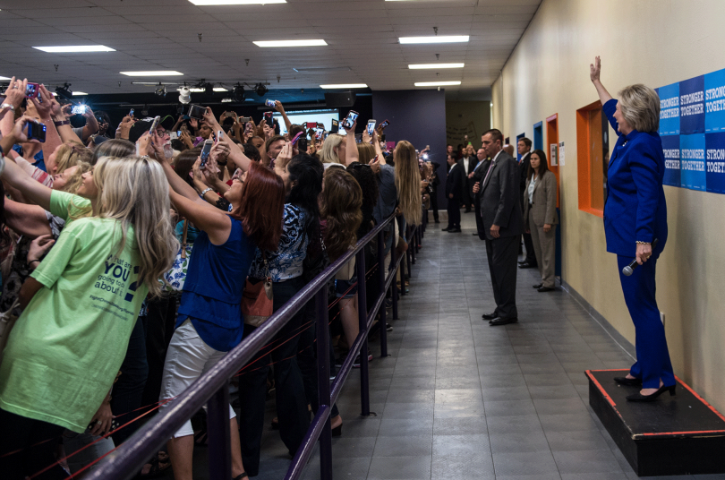 Hillary Clinton Group Selfie © Barbara Kinney/Hillary for America