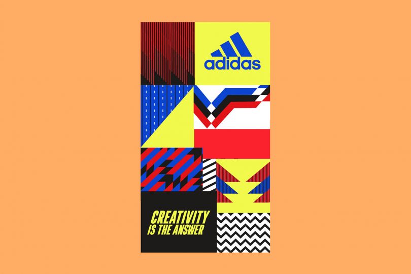 Reid's illustrations for Adidas London that take football jerseys | Creative Boom