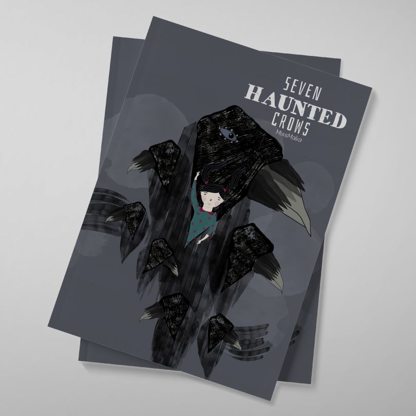Seven Haunted Crows Book by Mariela Katiuska Baez Ramirez. Winner in the Graphics and Visual Communication Design Category, 2019-2020.