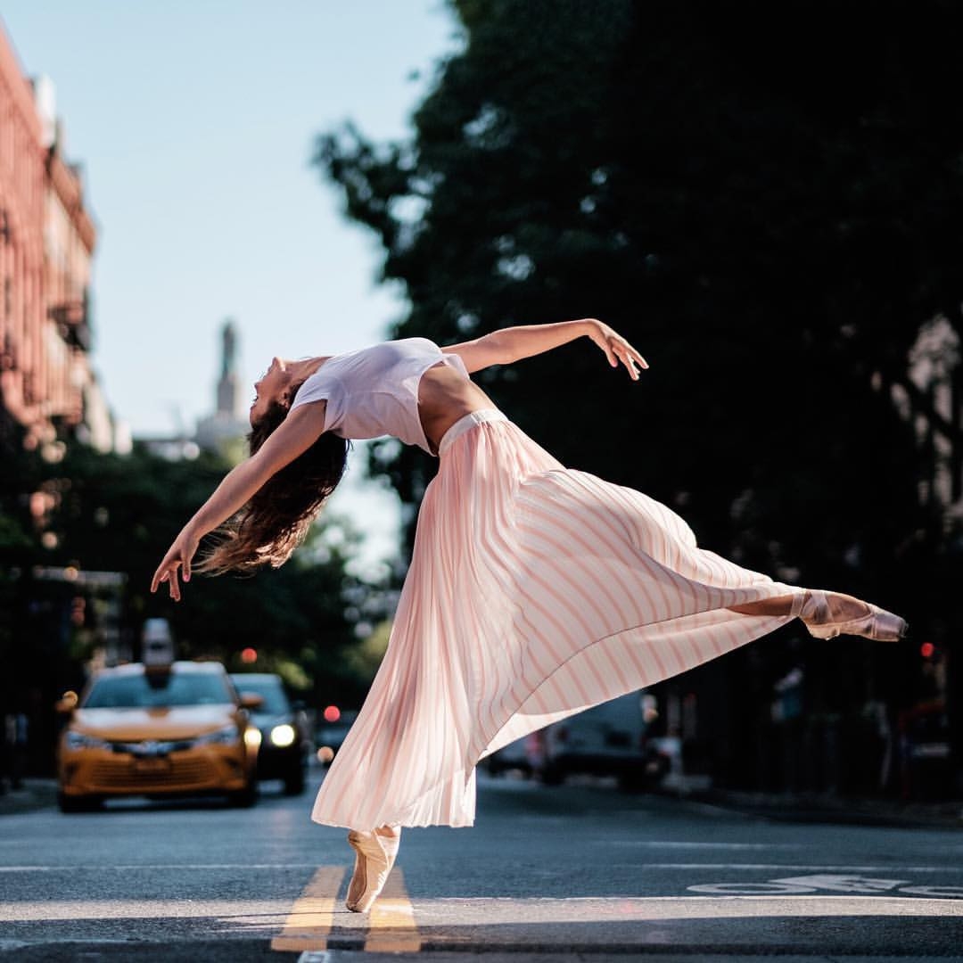Street Ballet: Photographer captures ballet dancers leaping all over ...