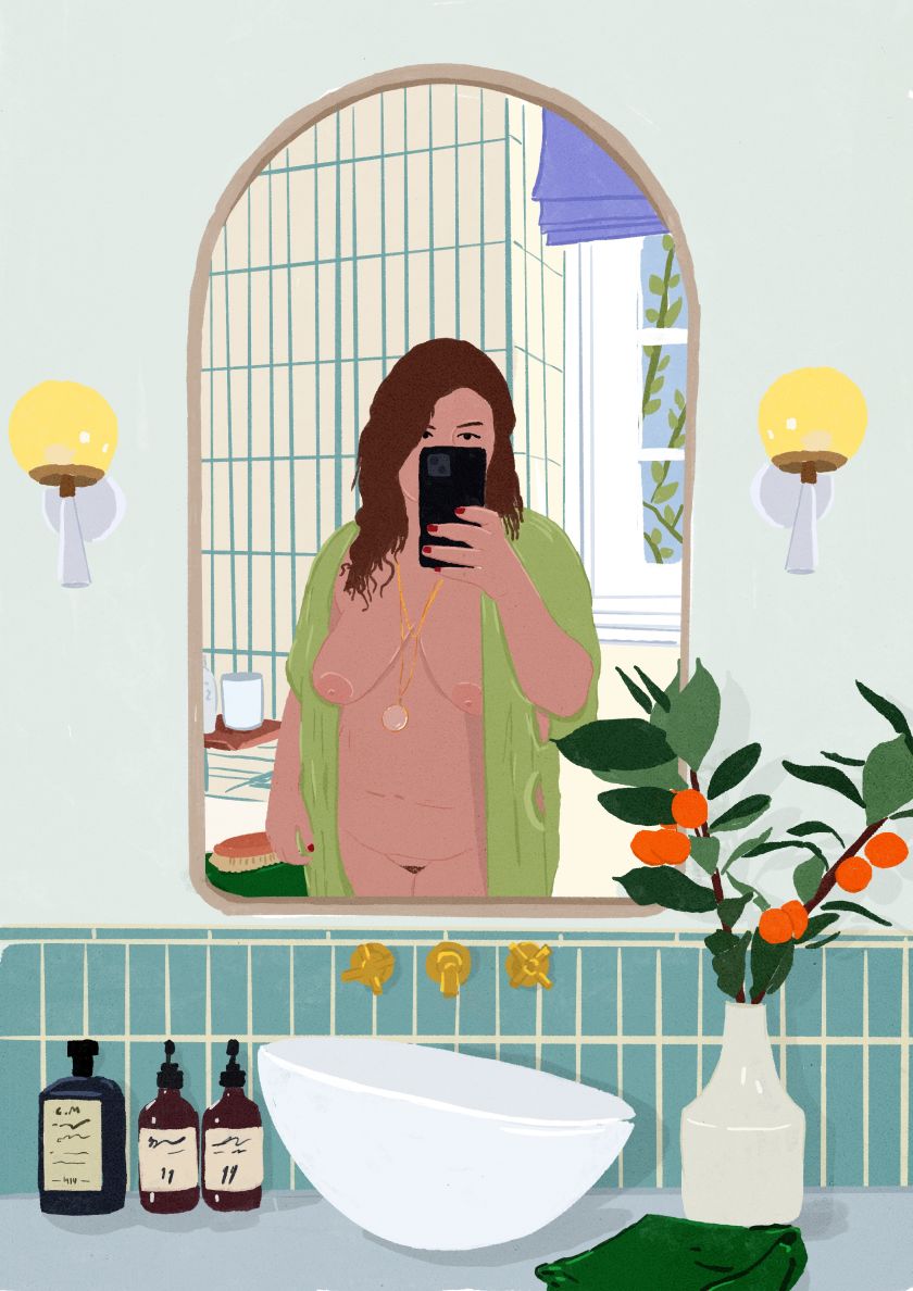 Cookie Moon's paintings of nude selfies are an empowering celebration of beauty