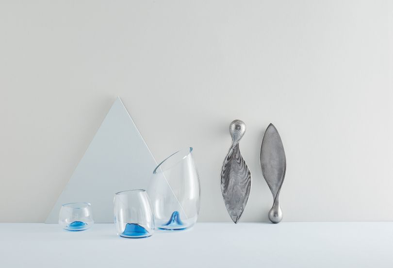 Decanter & Tumblers by Angie Packer, Sycamore Knife by Leszek Sikon. Photography by Yeshen Venema