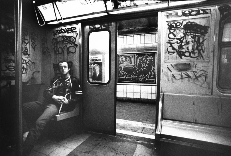 [Tseng Kwong Chi](http://www.tsengkwongchi.com/) – Keith Haring in subway car, (New York), circa 1983. Photo © Muna Tseng Dance Projects, Inc. Art © Keith Haring Foundation
