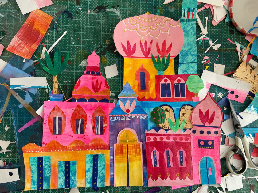 Tracey English on rediscovering her creativity, making collages, and the benefits of artistic challenges