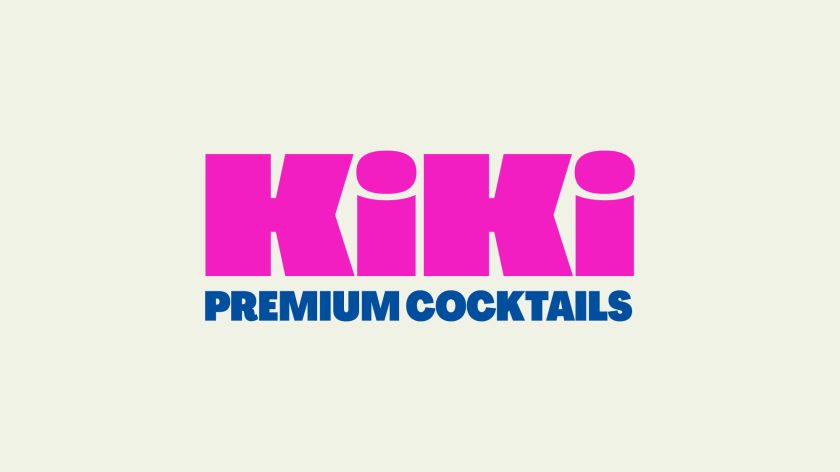 Oat Studio's bright, bouncy and fun identity for bottled cocktail brand Kiki