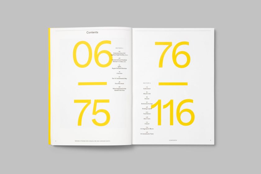 Mucho's annual report for the University of California is a dynamic blend of print and tech