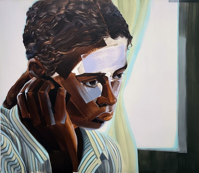 Paintings by Greg Breda that reference pivotal moments for black characters in classic films