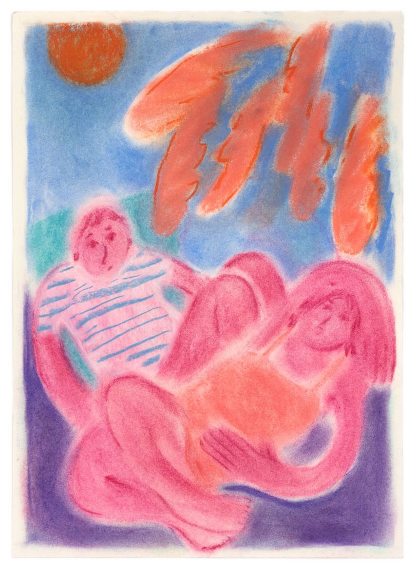 Coline Marotta, Untitled 7, 2019. Soft pastel on paper
