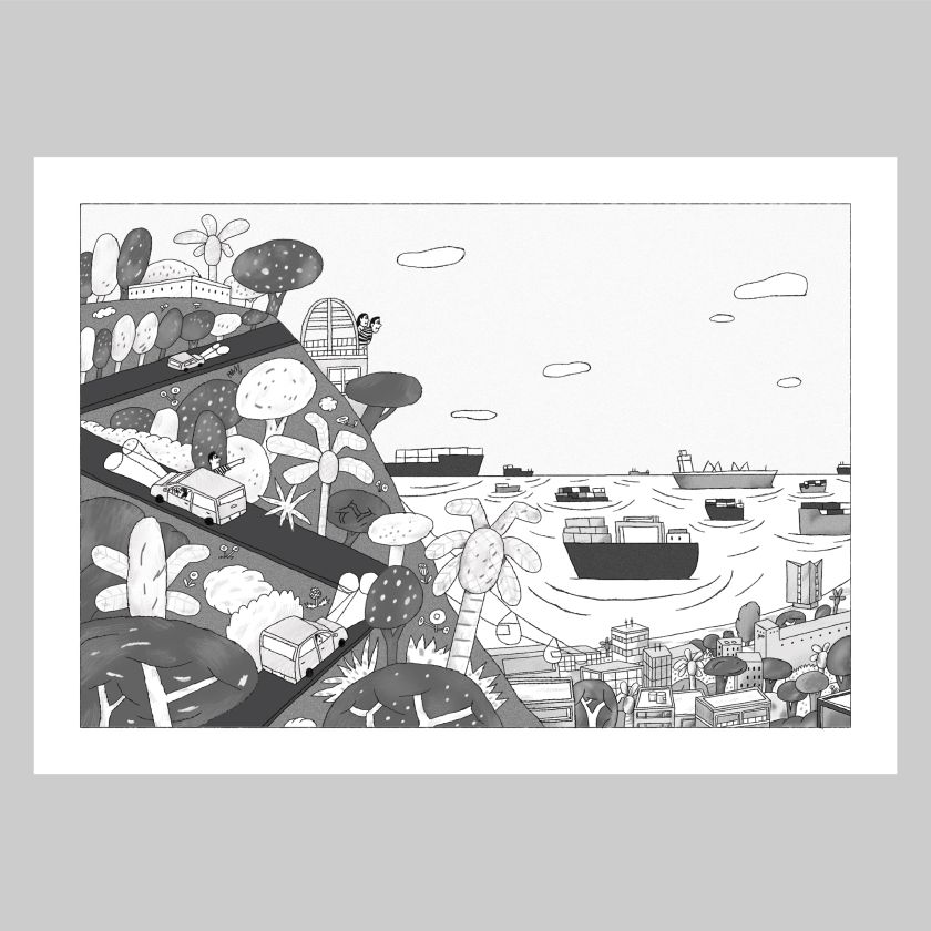 Stav Assis blends graphic design and illustration to create simple yet playful artwork