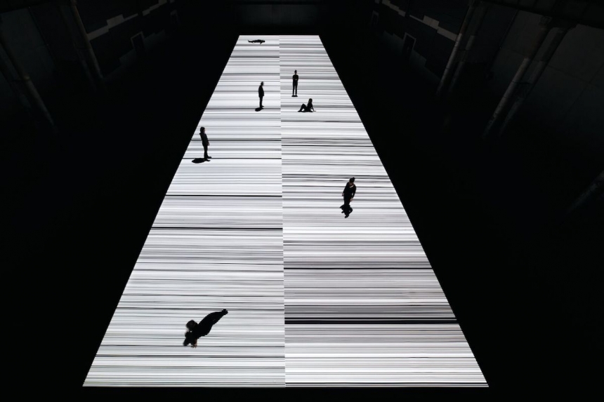 Ryoji Ikeda, test pattern [N-5], audiovisual installation, 2013 © Ryoji Ikeda