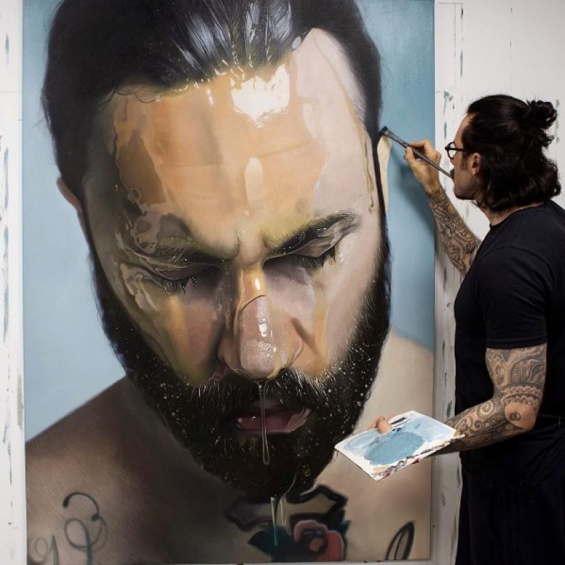 Mike Dargas in his studio