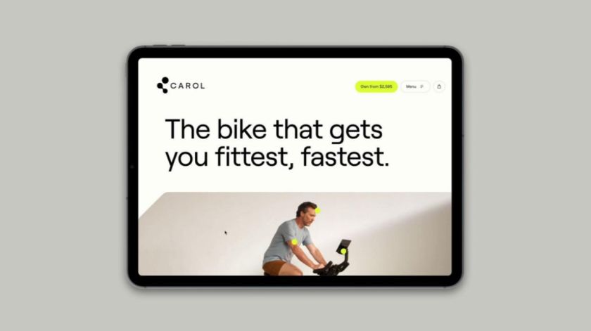 Inspiring yet credible: Accept & Proceed’s identity for groundbreaking AI exercise bike
