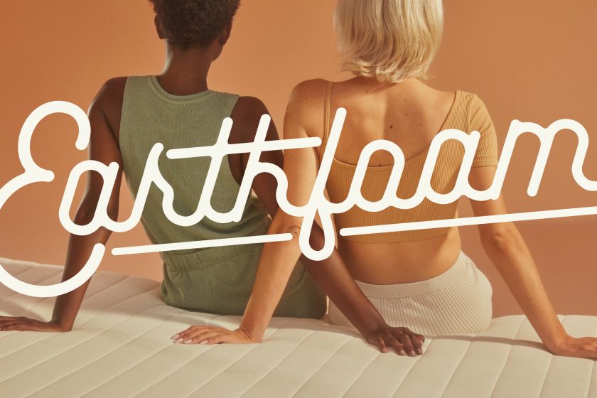 Bed brand Earthfoam launches 'space-age' retro identity to celebrate its sustainability