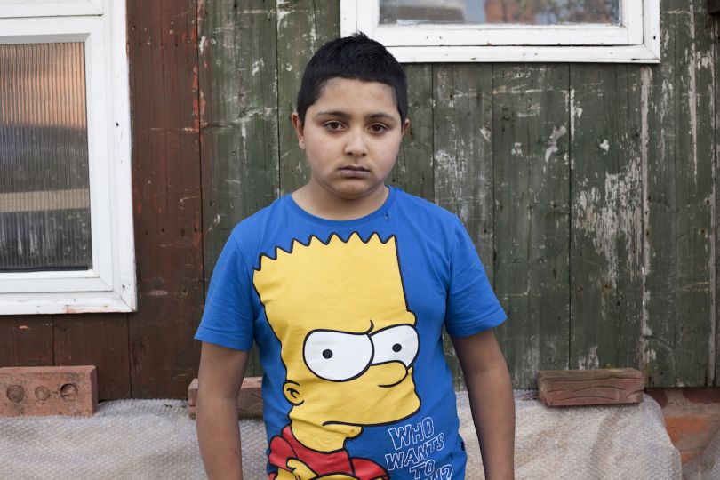 Mahtab Hussain Young boy with Bart Simpson from the series You Get Me? 2012 Courtesy of the artist