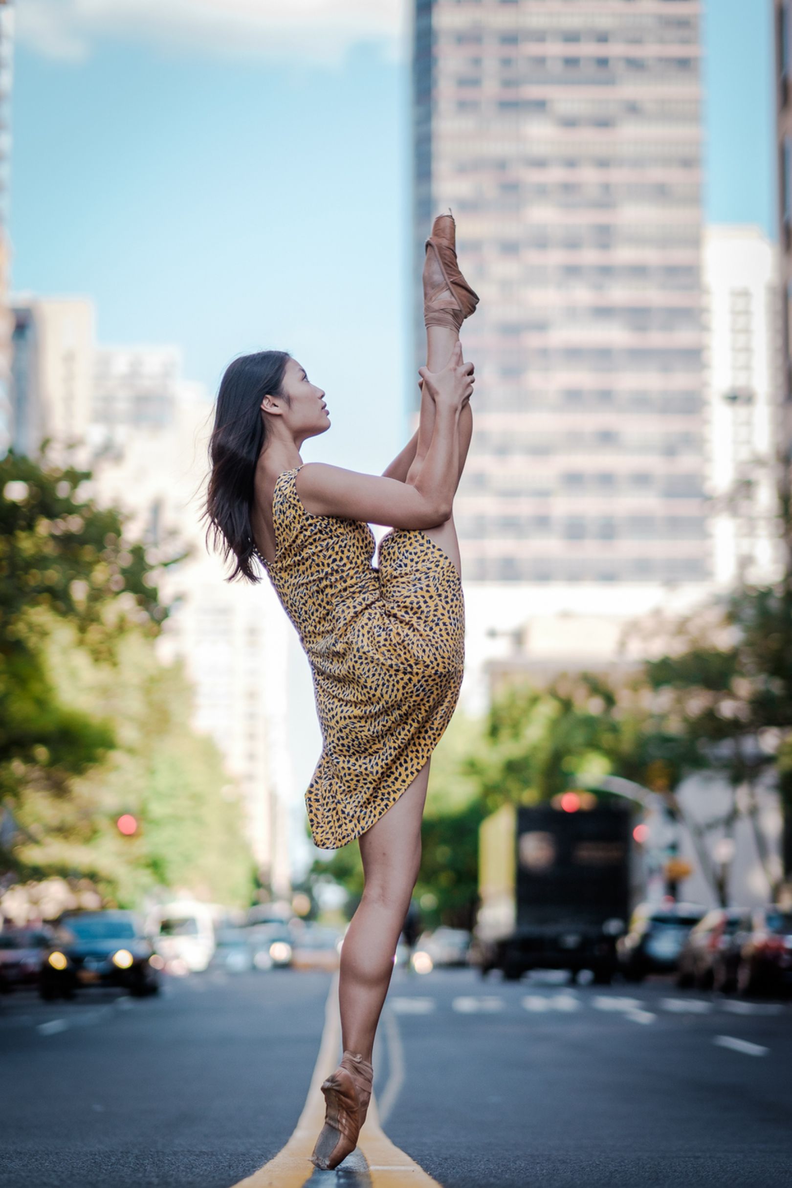 Street Ballet Photographer captures ballet dancers leaping all over