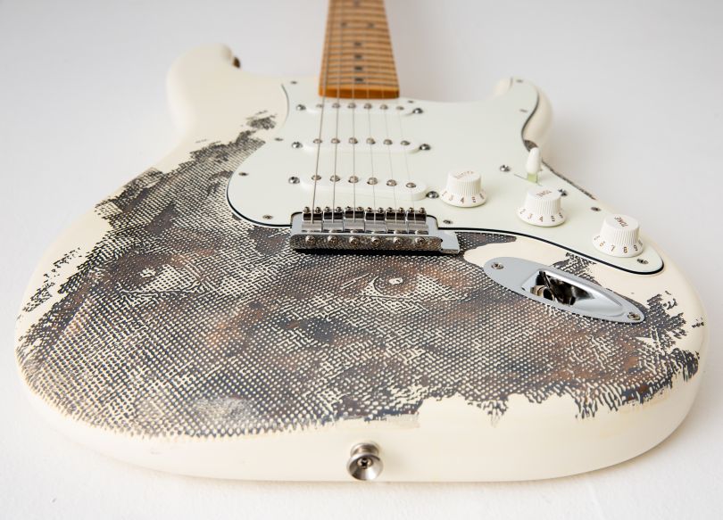 Guitar by Vhils. Image © Louise Haywood-Schiefer