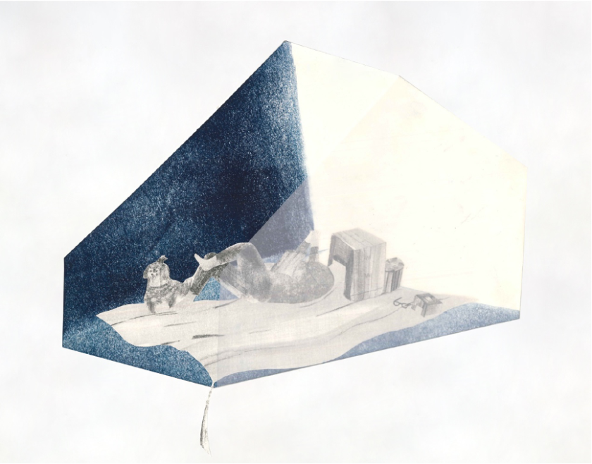 Chaoying Lin's illustrated installation explores how young people live alone in China