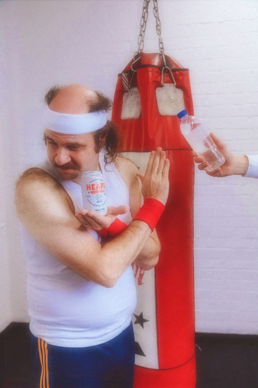 Non-alcoholic beer Heaps Normal pokes fun at 1980s ads for Dry July