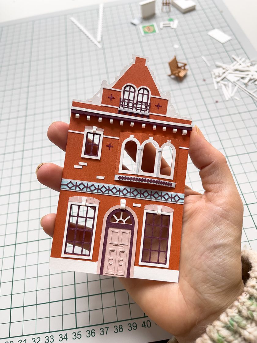 Take a tour of Adrian & Gidi's tiny paper dollhouse passion project
