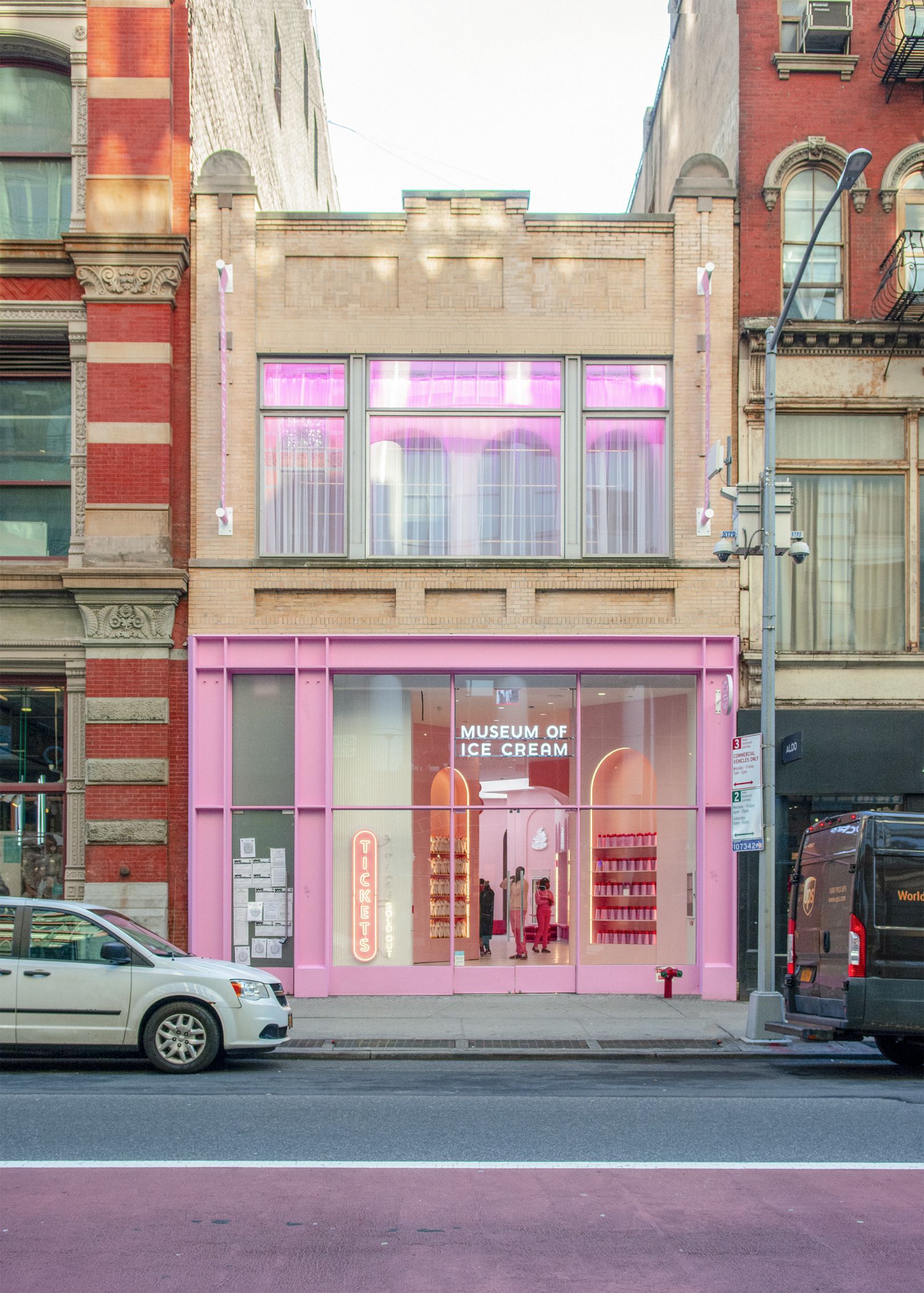 TWA rebrands the Museum of Ice Cream in glorious pink and red to
