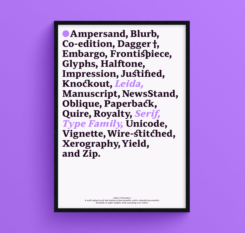 A 'functional and cheerful' new serif type family that tips its hat to the Dutch masters