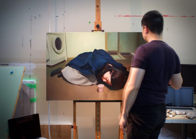 Peter Chan in his studio. Image courtesy of Peter Chan