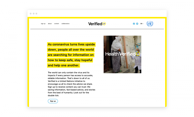 Design for Social Change of the Year: Verified by Purpose